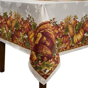 img 3 attached to 🍽️ Enhance Your Dining Experience with Benson Mills Splendor Engineered Tablecloth