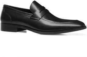 img 2 attached to GIFENNSE Men's Leather Loafers Slip-On Shoes (Size 10 US) - Ideal for Loafers and Slip-Ons