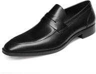 gifennse men's leather loafers slip-on shoes (size 10 us) - ideal for loafers and slip-ons logo