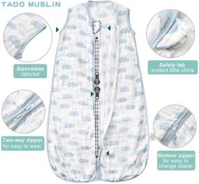 img 1 attached to TADO MUSLIN 100% Organic Cotton Baby Sleeping Sack for Toddlers (2-4T) - Wearable Blanket