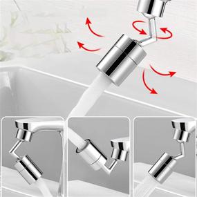 img 1 attached to 💧 Waternymph Faucet Aerator: 720° Dual Function Kitchen and Bathroom Aerator, Polished Chrome - Ideal for Face Washing, Gargling, and Eye Flush