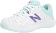 π girls new balance fuelcell tennis shoes - violet, athletic design logo
