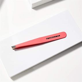 img 1 attached to 💐 Tweezerman Geranium Fashion Color Slant Tweezer: Efficient Precision in Vibrant Style, 1 Count