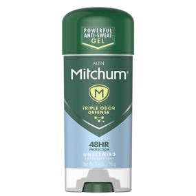 img 4 attached to Mitchum Advanced Control Gel - Unscented 🌿 Antiperspirant & Deodorant, 3.4 oz (Pack of 8)