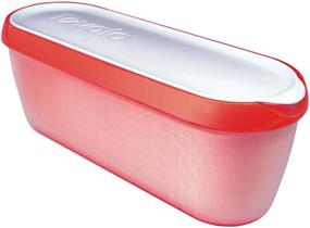 img 4 attached to 🍨 Tovolo Glide-A-Scoop Ice Cream Tub: Reusable Container, Non-Slip Base, Stackable on Freezer Shelves, BPA-Free, 1.5 Quart - Strawberry Sorbet Flavor