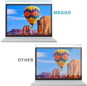 img 3 attached to 🔒 Премиум 2-пакет Мегоо закаленного стекла для защиты экрана Microsoft Surface Laptop 4 13,5 дюйма - Прозрачное, Легкая установка, Совместимо с Surface Laptop 3/2/1