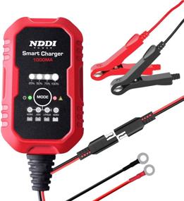 img 4 attached to 🔋 NDDI POWER Smart Battery Charger Maintainer - 1-Amp, 6V & 12V - Ideal for Cars, Motorcycles, ATVs, RVs, Powersports, Boats, and More
