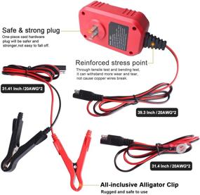 img 2 attached to 🔋 NDDI POWER Smart Battery Charger Maintainer - 1-Amp, 6V & 12V - Ideal for Cars, Motorcycles, ATVs, RVs, Powersports, Boats, and More