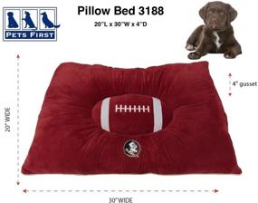 img 1 attached to 🐾 Florida State Seminoles 30x20x4 Inches Pets First Collegiate Pet Accessories: Stylish Dog Bed for University Sports Fans