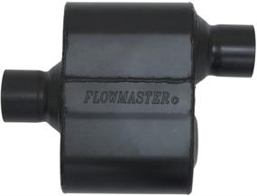 img 1 attached to 🔊 Flowmaster 842512 Super 10 Series High Performance 2.5-Inch Inlet x 2.5-Inch Outlet Muffler with Aggressive Sound in Black