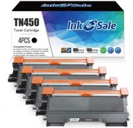 🖨️ ink e-sale compatible high yield brother tn420 tn450 toner cartridge black - 4-pack for brother hl-2240 hl-2240d hl-2270dw hl-2280dw mfc-7360n mfc-7860dw hl-2220 mfc-7240 intellifax 2840 2940 printer logo