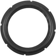 🔊 1 piece of 10-inch black perforated rubber subwoofer surround rings - ideal for speaker repair or diy - replacement parts included logo