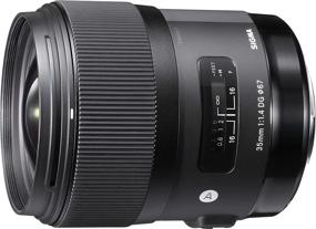 img 4 attached to Sigma 35mm F1.4 Art DG HSM Lens for 📷 Nikon - Black - 3.7 x 3.03 x 3.03 (Model 340306)