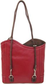 img 1 attached to Italian Leather Convertible Shoulder Backpack Women's Handbags & Wallets