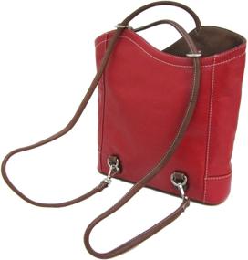 img 2 attached to Italian Leather Convertible Shoulder Backpack Women's Handbags & Wallets