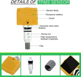 img 1 attached to Датчик давления в шинах CDWTPS: совместим с Infiniti/Nissan TPMS, 4 штуки - Замена # 40700-CD001 40700-1AA0B, 40700-JA01B