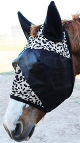 img 1 attached to CHALLENGER Equine Horse Light Weight Mesh Mask for Summer and Spring Airflow (Model: 73216)