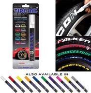 🖊️ white tire ink paint pen: permanent, waterproof & carwash safe - ideal for car tires (1 pen) logo