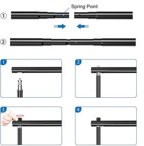img 1 attached to 📸 "FUDESY 7x10Ft Комплект поддержки фона для фотографии с сумкой для переноски и пружинными зажимами - идеальное решение для стойки фото-видео студии задника