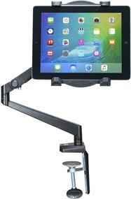 img 4 attached to 📱 CTA Metal Arm Mount with Cable Routing System for iPad 7th & 8th Gen 10.2", iPad Pro 11", iPad 5th & 6th Gen, and Other 7-12" Tablets (PAD-TAM): Innovative Tabletop Arm Mount for Effortless Device Display and Easy Cable Management
