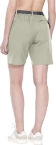 img 2 attached to 🩳 Women's Quick Dry Stretch Shorts for Hiking, Camping, and Travel - Little Donkey Andy