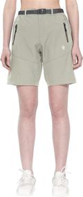 img 4 attached to 🩳 Women's Quick Dry Stretch Shorts for Hiking, Camping, and Travel - Little Donkey Andy