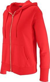 img 3 attached to 👚 ClothingAve. Women's Lightweight Zip-Up Hoodie - Comfy & Stylish for Active, Casual & Running - Cotton Blend Long Sleeve Jacket