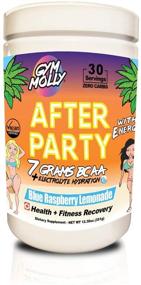 img 4 attached to 💪 Gym Molly After Party: Caffeinated BCAA Powder for Fitness Recovery - Coconut Electrolytes, Zero Carbs/Sugar/Calories, Blue Raspberry Lemonade Flavor