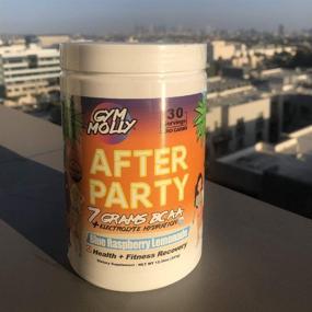 img 2 attached to 💪 Gym Molly After Party: Caffeinated BCAA Powder for Fitness Recovery - Coconut Electrolytes, Zero Carbs/Sugar/Calories, Blue Raspberry Lemonade Flavor