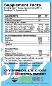 img 3 attached to 💪 Gym Molly After Party: Caffeinated BCAA Powder for Fitness Recovery - Coconut Electrolytes, Zero Carbs/Sugar/Calories, Blue Raspberry Lemonade Flavor