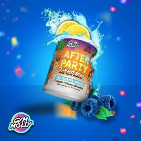 img 1 attached to 💪 Gym Molly After Party: Caffeinated BCAA Powder for Fitness Recovery - Coconut Electrolytes, Zero Carbs/Sugar/Calories, Blue Raspberry Lemonade Flavor