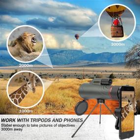 img 1 attached to Monocular Telescope Smartphone Waterproof Travelling Camera & Photo