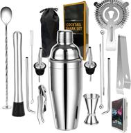 🍸 stainless steel martini strainer for professional cocktail bartenders логотип