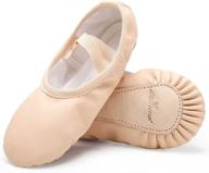 mdnmd girls ballet slipper shoes for dance and gymnastics training (toddler/kids) logo