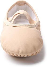 img 2 attached to MdnMd Girls Ballet Slipper Shoes for Dance and Gymnastics Training (Toddler/Kids)