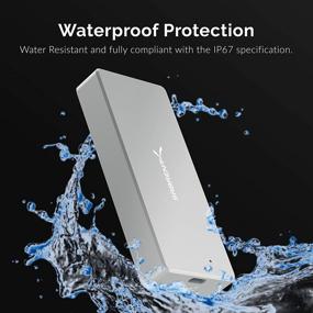 img 3 attached to 💧 Sabrent EC-WPTF USB 3.2 IP67 Water Resistant Tool-Free Enclosure for M.2 PCIe NVMe and M.2 SATA SSDs with Enhanced SEO