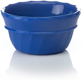 img 2 attached to 🍲 Гибкая и универсальная: миска для еды из силикона humangear FlexiBowl (24 унции), синяя