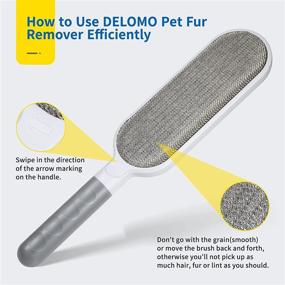 img 2 attached to DELOMO Pet Hair Remover Brush: Convenient 🐾 Lint & Fur Removal for Clothing and Furniture