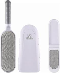 img 4 attached to DELOMO Pet Hair Remover Brush: Convenient 🐾 Lint & Fur Removal for Clothing and Furniture