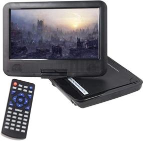 img 4 attached to 📺 Buyee Handheld Portable DVD Player 9.5 Inch with Swivel Screen - Analog TV/VCD/CD/MP3/MP4/USB/SD Card Slot - Game/FM Radio - Remote Controller & Game Controller (Black)