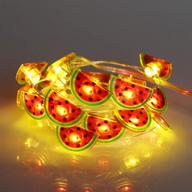 🍉 vibrant watermelon copper string lights for festive christmas party and kids bedroom decor логотип