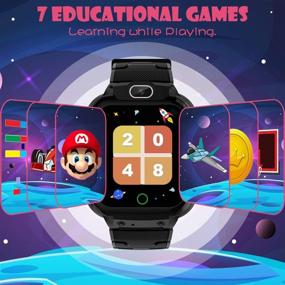 img 1 attached to CMKJ Kids Smartwatch with 7 Games, MP3 & MP4 Player, Touchscreen Gaming Watch 🎮 Gift for 3-13 Years Old Boys and Girls, 2GB Memory Card & Screen Protector Included