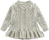 fkkfyy sweaters pullover cardigan crewneck apparel & accessories baby girls logo