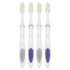 img 1 attached to Enhance Your Dental Care Routine with Oral-B Pulsar Vibrating Bristles Toothbrush, Medium, 4 Pack!