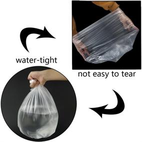 img 3 attached to 🗑️ Clear Yubine 8-Gallon Trash Bags - 2 Rolls, 220 Counts