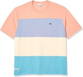 img 3 attached to Lacoste CLUSI Purpy Elf Men's Colorblock Sleeve T-Shirt: Stylish Clothing in T-Shirts & Tanks