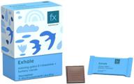 🍫 calm your mind with fx chocolate exhale: keto dark chocolate infused with gaba and l-theanine for stress relief - vegan, sugar-free, non-gmo (box of 15) logo