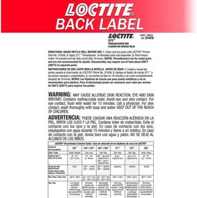 img 2 attached to 🔒 Loctite 271 Threadlocker for Automotive: High-Strength, High-Temperature, Fluorescent, Anaerobic Red - 36mL Bottle (Part Number: 37479-492142)