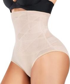 img 4 attached to 🩲 YERKOAD Women's Shapewear: Waist Trainer, Tummy Control, Butt Lifter - Hi-Waist Short Stomach Body Shaper Cincher Girdle