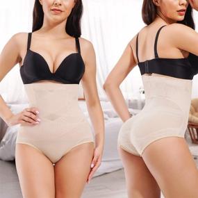 img 3 attached to 🩲 YERKOAD Women's Shapewear: Waist Trainer, Tummy Control, Butt Lifter - Hi-Waist Short Stomach Body Shaper Cincher Girdle